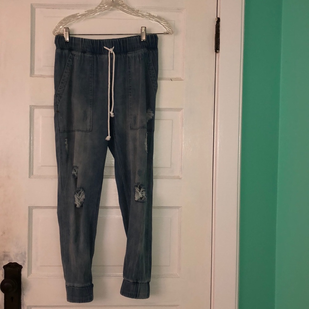 XS Elastic Jean Joggers